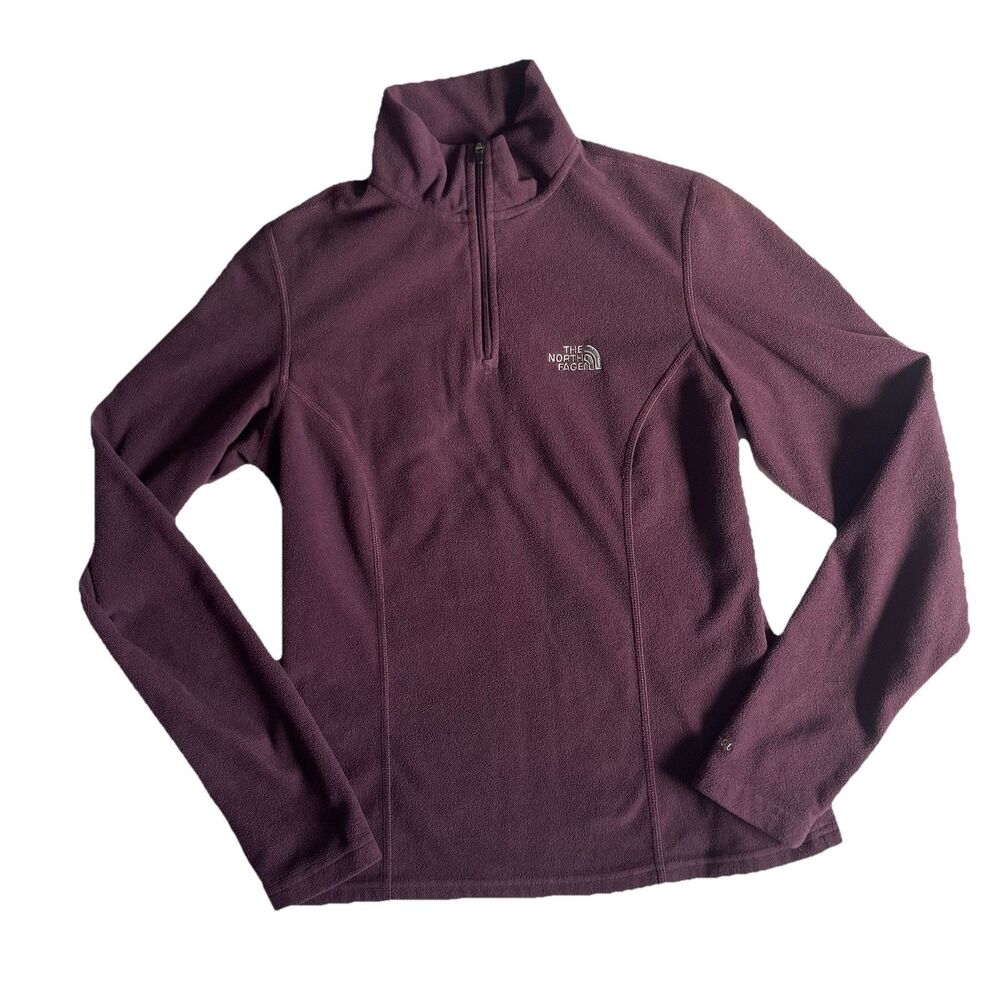 The North Face Pullover Sweater Womens XS Purple TKA 100 Fleece 1/4 Zip Gorpcore